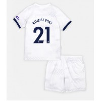 Dětský fotbalový dres Tottenham Hotspur Dejan Kulusevski #21 2023-24 Domácí Krátký Rukáv (+ trenýrky)